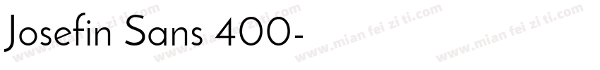 Josefin Sans 400字体转换